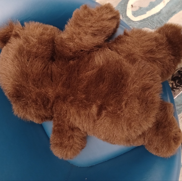 Shanghai Hai li toy Teddy bear red bowtie Brown large  plus stuffed animal - Picture 6 of 9